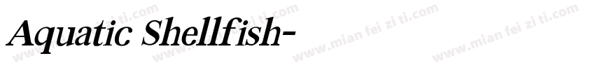 Aquatic Shellfish字体转换